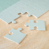 Green Ombre Striped Legpuzzel (Zijkant)