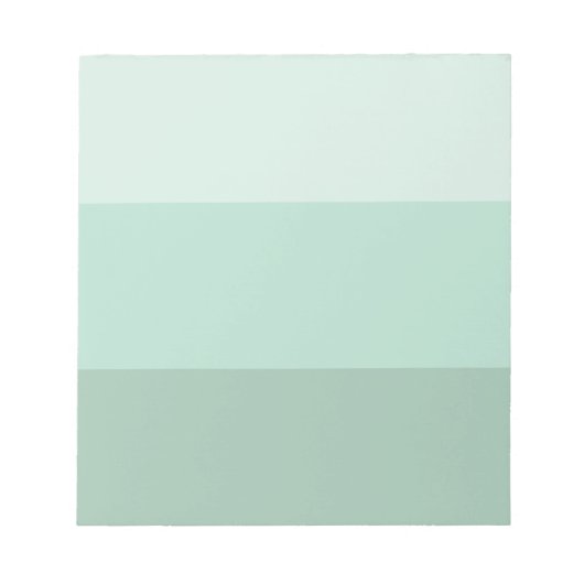 Green Ombre Striped Notitieblok (Voorkant)