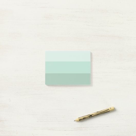 Green Ombre Striped Post-it® Notes (Op bureau)