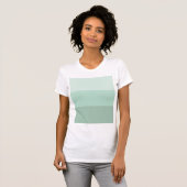Green Ombre Striped T-shirt (Voorkant volledig)