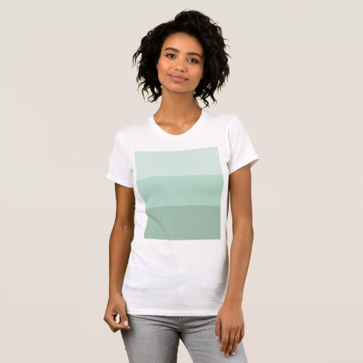 Green Ombre Striped T-shirt (Voorkant volledig)