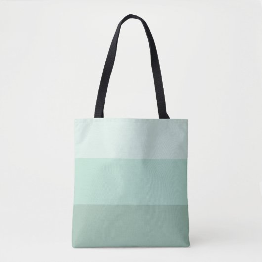 Green Ombre Striped Tote Bag (Voorkant)
