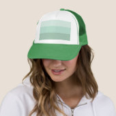 Green Ombre Striped Trucker Pet (In situ)