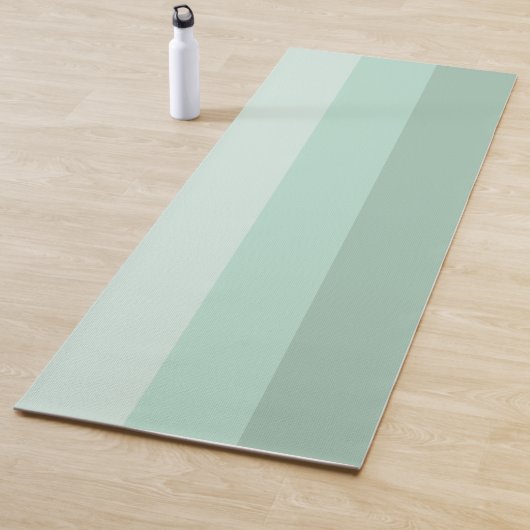 Green Ombre Striped Yoga Mat (In situ)