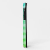 Green Ombré & White Play Gingham  Case-Mate iPhone Case (Achterkant/links)