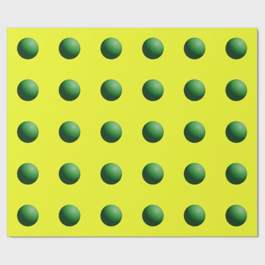 Green on Yellow Cadeaupapier (Vlak)