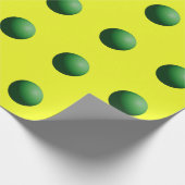 Green on Yellow Cadeaupapier (Hoek)
