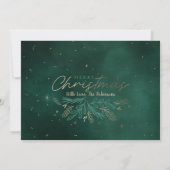 Green One Foto van Kerstmis Feestdagenkaart (Achterkant)