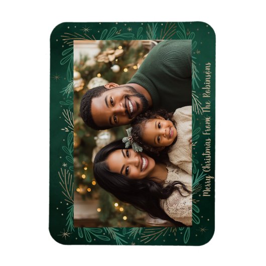 Green One Foto van Kerstmis Magneet (Verticaal)