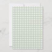 Green One Gekke Goose 1e Verjaardagsuitnodiging Kaart (Achterkant)