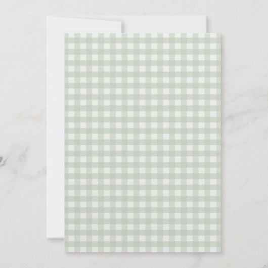 Green One Gekke Goose 1e Verjaardagsuitnodiging Kaart (Achterkant)