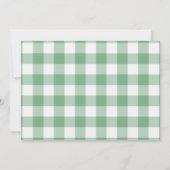 Green One Lucky Duck 1e verjaardag foto uitnodigin Kaart (Achterkant)