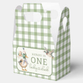 Green One Lucky Duck Ballon Verjaardag Favoriet Bo Bedankdoosjes (Geopend)