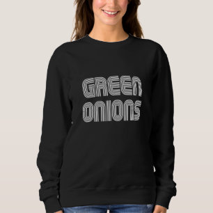 Green Onions  Retro 70s 80s Trui