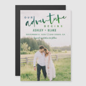 Green Ons avontuur begint Foto sparen de Datum (Voorkant / Achterkant)