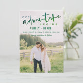 Green Ons avontuur begint Foto sparen de Datum Aankondiging (Staand voorkant)