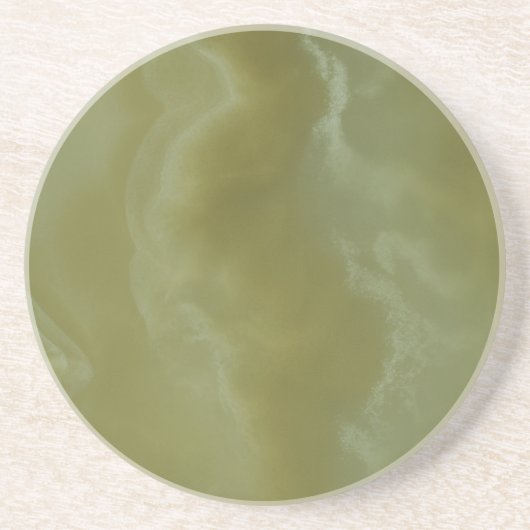 Green Onyx Decorative Stone - Elegant Beauty Zandsteen Onderzetter (Voorkant)