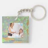 Green Opal Modern Glam Business Sleutelhanger (Achterkant)