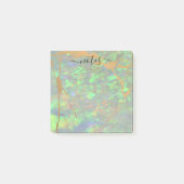 Green Opal Modern Glam Note Pad (Voorkant)