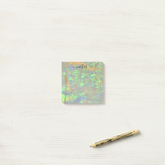 Green Opal Modern Glam Note Pad (Op bureau)