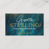 Green Opal Stone QR Code Visitekaartje (Voorkant)