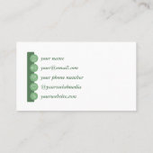 Green or Natural Business Card Visitekaartje (Achterkant)