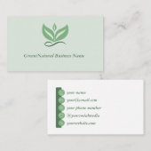 Green or Natural Business Card Visitekaartje (Voorkant / Achterkant)