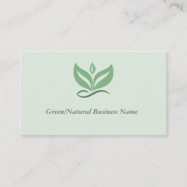 Green or Natural Business Card Visitekaartje