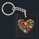 Green & Orange Modern Abstract Floral Sleutelhanger<br><div class="desc">Green & Orange Modern Abstract Floral is a stylish and eye-catching design featuring fresh green tones combined with vibrant orange floral elements. The modern abstract style creates a unique artistic look that feels both elegant and contemporary. Perfect for adding a touch of creativity and nature-inspired beauty to everyday products, home...</div>