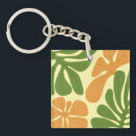 Green & Orange Modern Abstract Floral Sleutelhanger<br><div class="desc">Green & Orange Modern Abstract Floral is a stylish and eye-catching design featuring fresh green tones combined with vibrant orange floral elements. The modern abstract style creates a unique artistic look that feels both elegant and contemporary. Perfect for adding a touch of creativity and nature-inspired beauty to everyday products, home...</div>