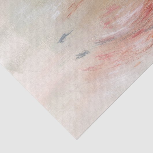 Green Orange Pink Abstract Decoupage Tissue Paper Tissuepapier (Detail)