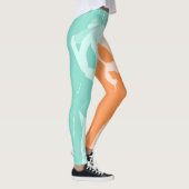 Green Oranje Sun Dress Thick Chic Leggings (Rechts)