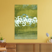 Green Orbs I Canvas Afdruk (Insitu (Woonkamer))