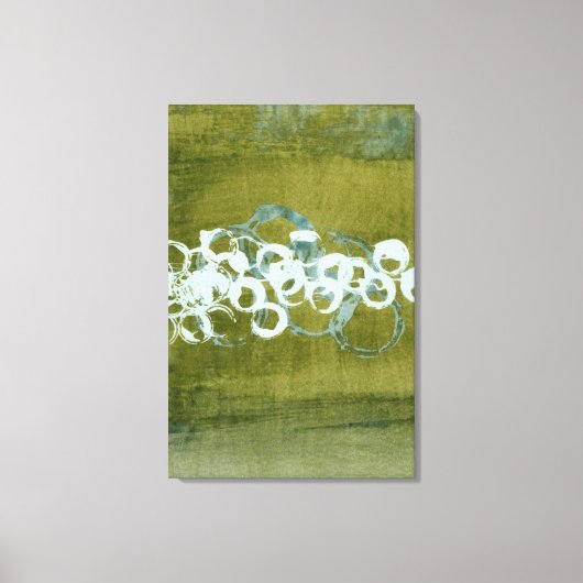 Green Orbs I Canvas Afdruk (Voorkant)