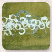 Green Orbs I Drankjes Onderzetter (Voorkant)