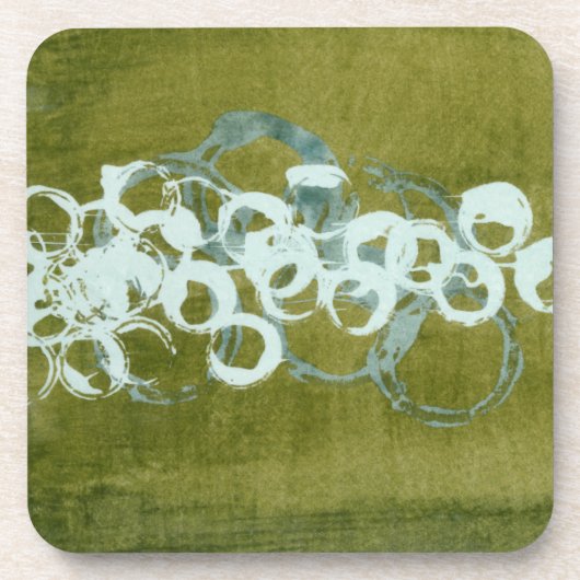 Green Orbs I Drankjes Onderzetter (Voorkant)