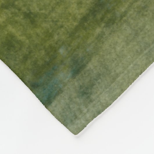 Green Orbs I Fleece Deken (Hoek)