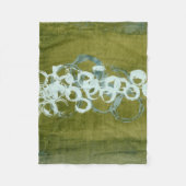 Green Orbs I Fleece Deken (Voorkant)