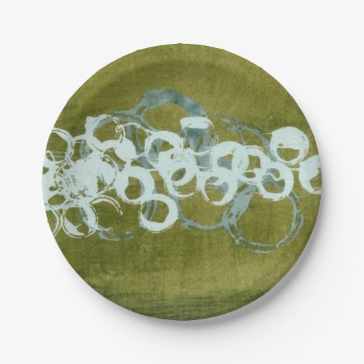 Green Orbs I Papieren Bordje (Voorkant)