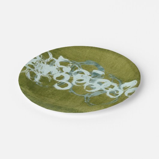 Green Orbs I Papieren Bordje (Gekanteld)