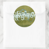 Green Orbs I Ronde Sticker (Tas)