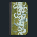 Green Orbs I Galaxy S4 Portefeuille Hoesje<br><div class="desc">ThuisDécor</div>