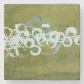 Green Orbs I Stenen Onderzetter (Voorkant)