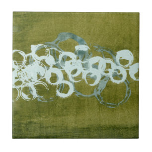 Green Orbs I Tegeltje