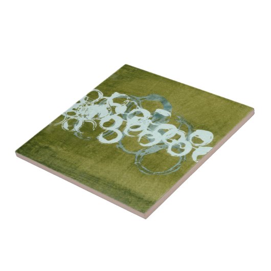 Green Orbs I Tegeltje (Zijkant)