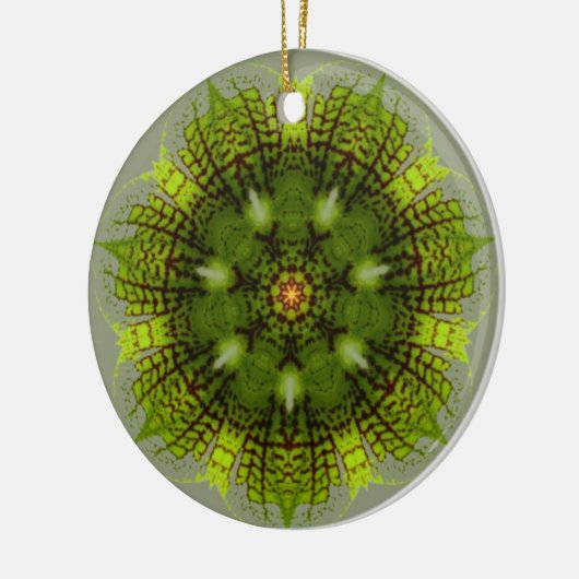 Green Orchid Ornament (Links)