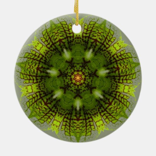 Green Orchid Ornament (Achterkant)