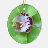 Green Orchid Ornament (Links)