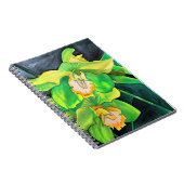 Green Orchid waterverf pop art Notitieboek (Rechterzijde)