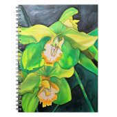 Green Orchid waterverf pop art Notitieboek (Voorkant)